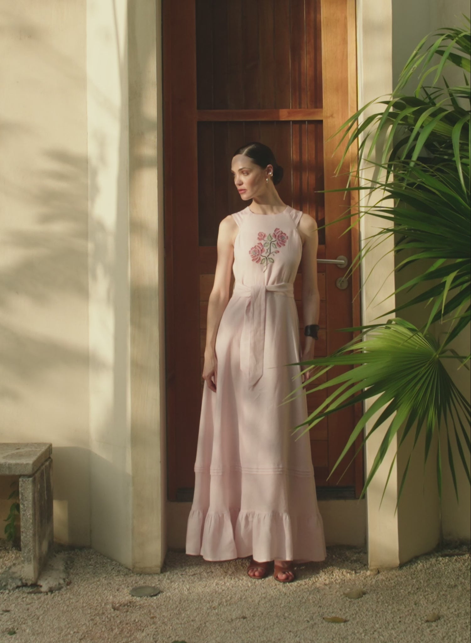 Vestido largo 100% Lino Litzaria