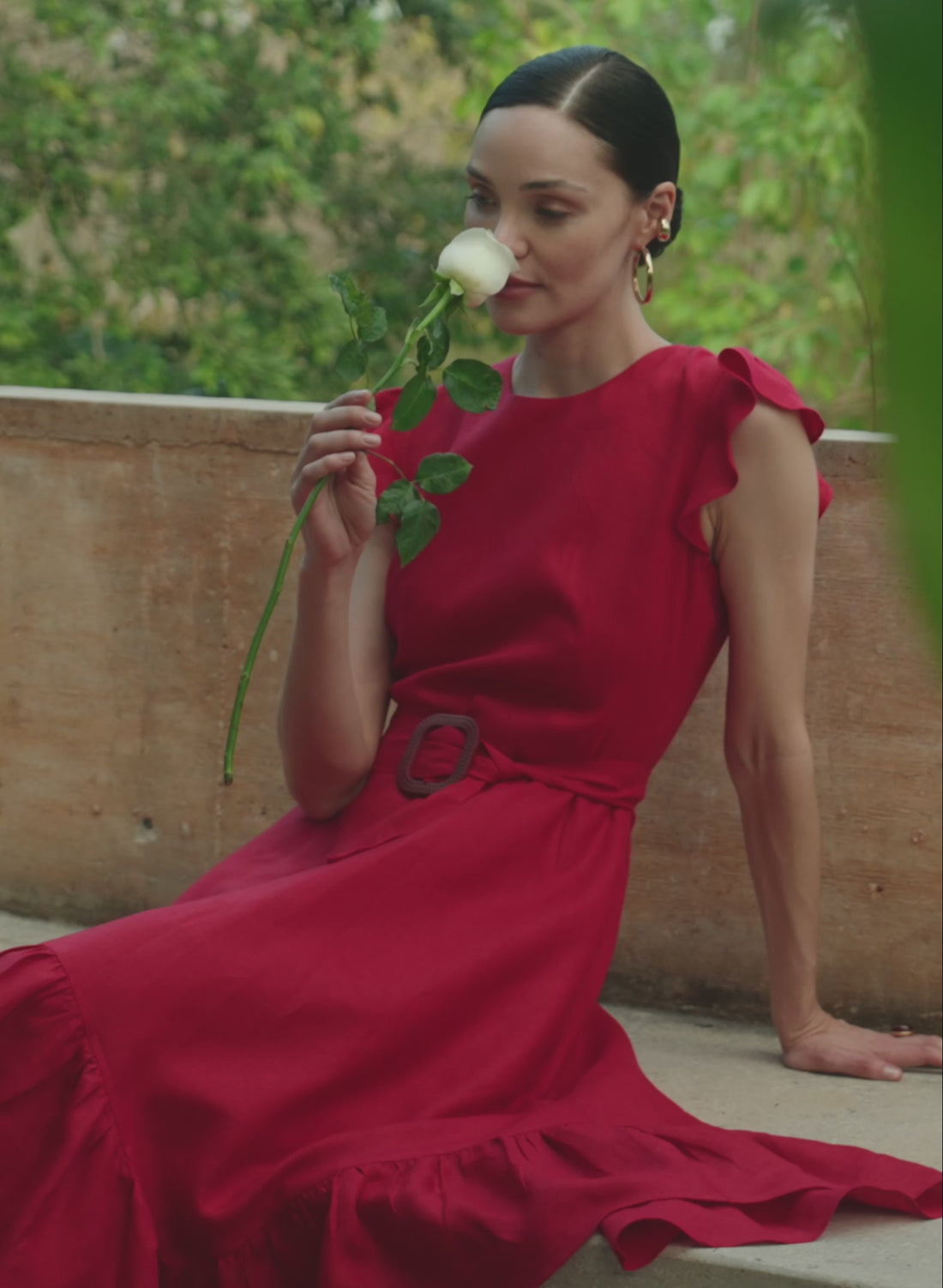 Vestido Corto 100% lino Ole