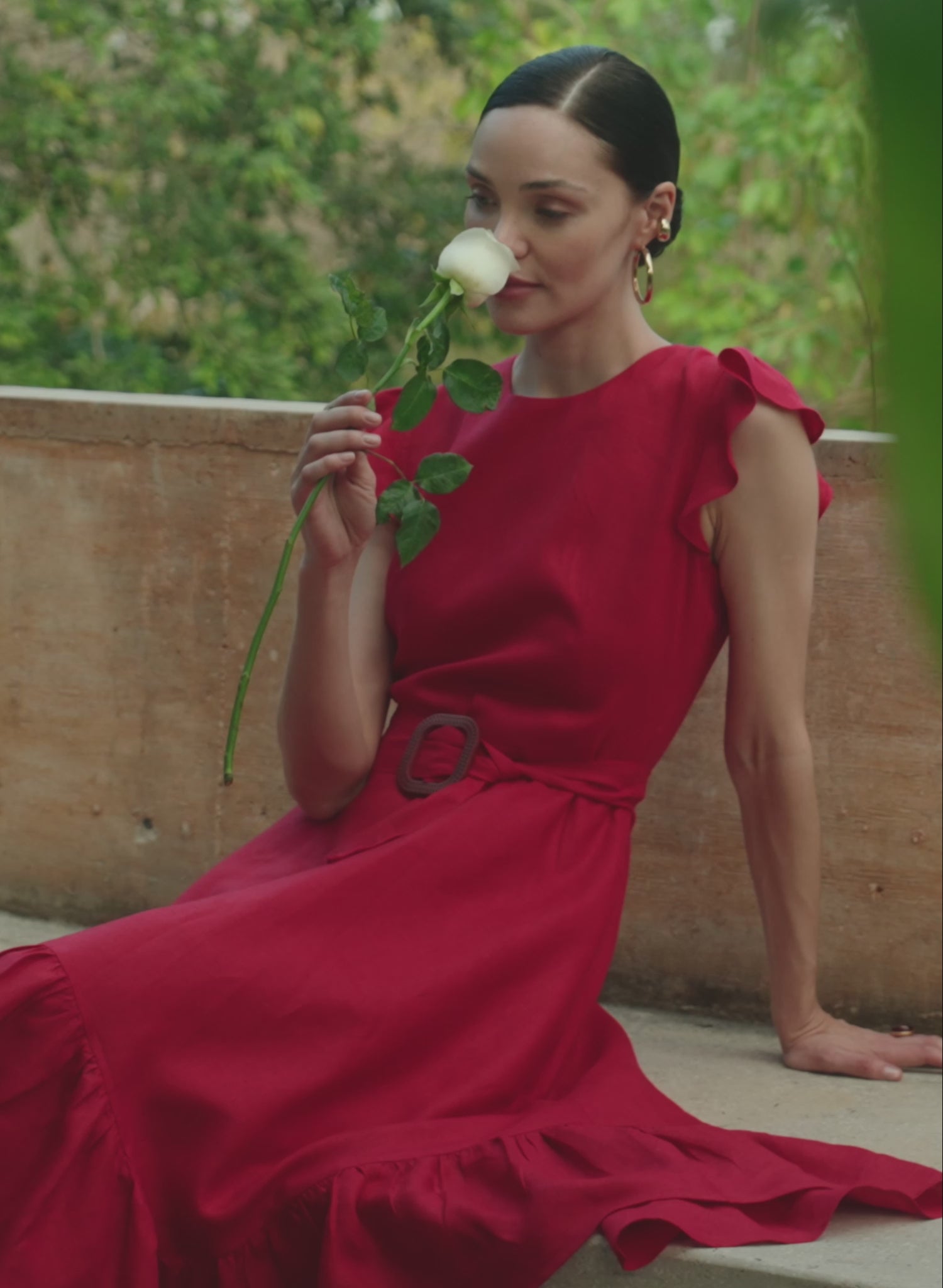 Vestido Corto 100% lino Ole