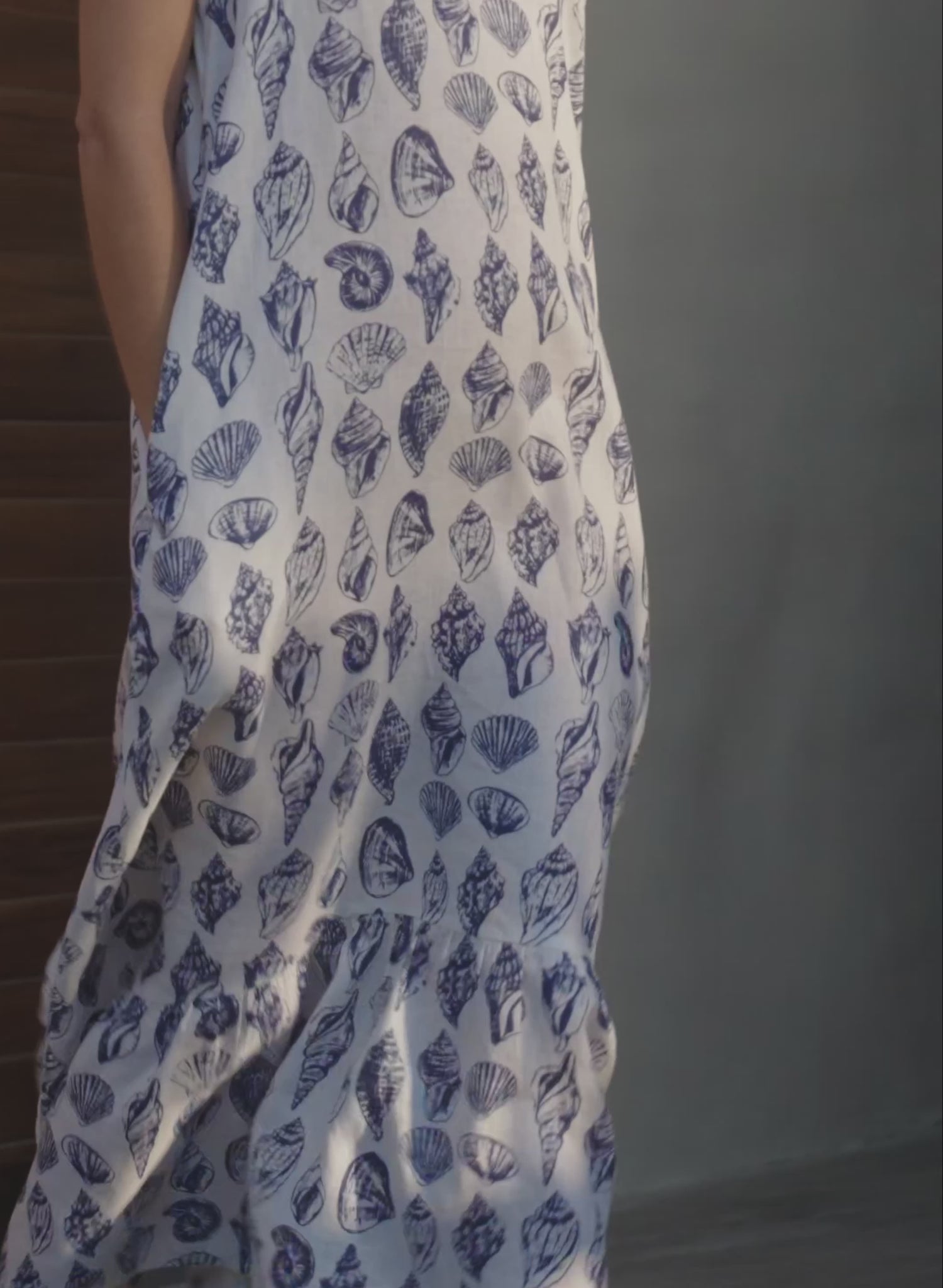 Vestido Largo 100% Lino Naufaliya