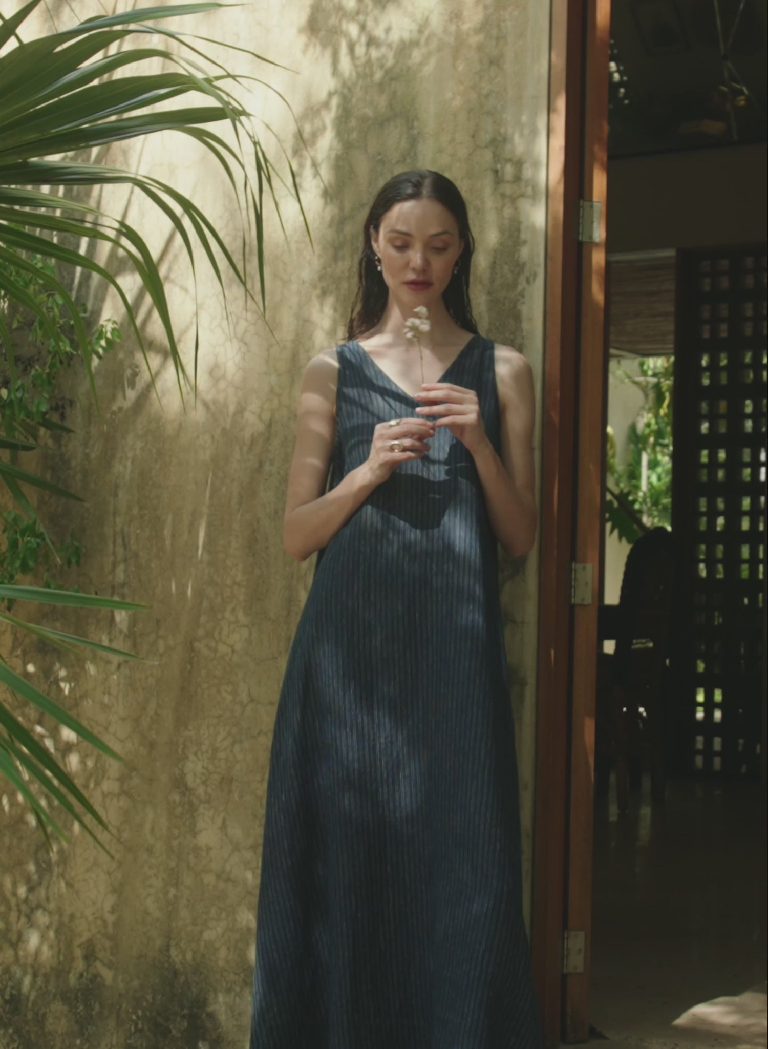 Vestido Largo 100% Lino Mare