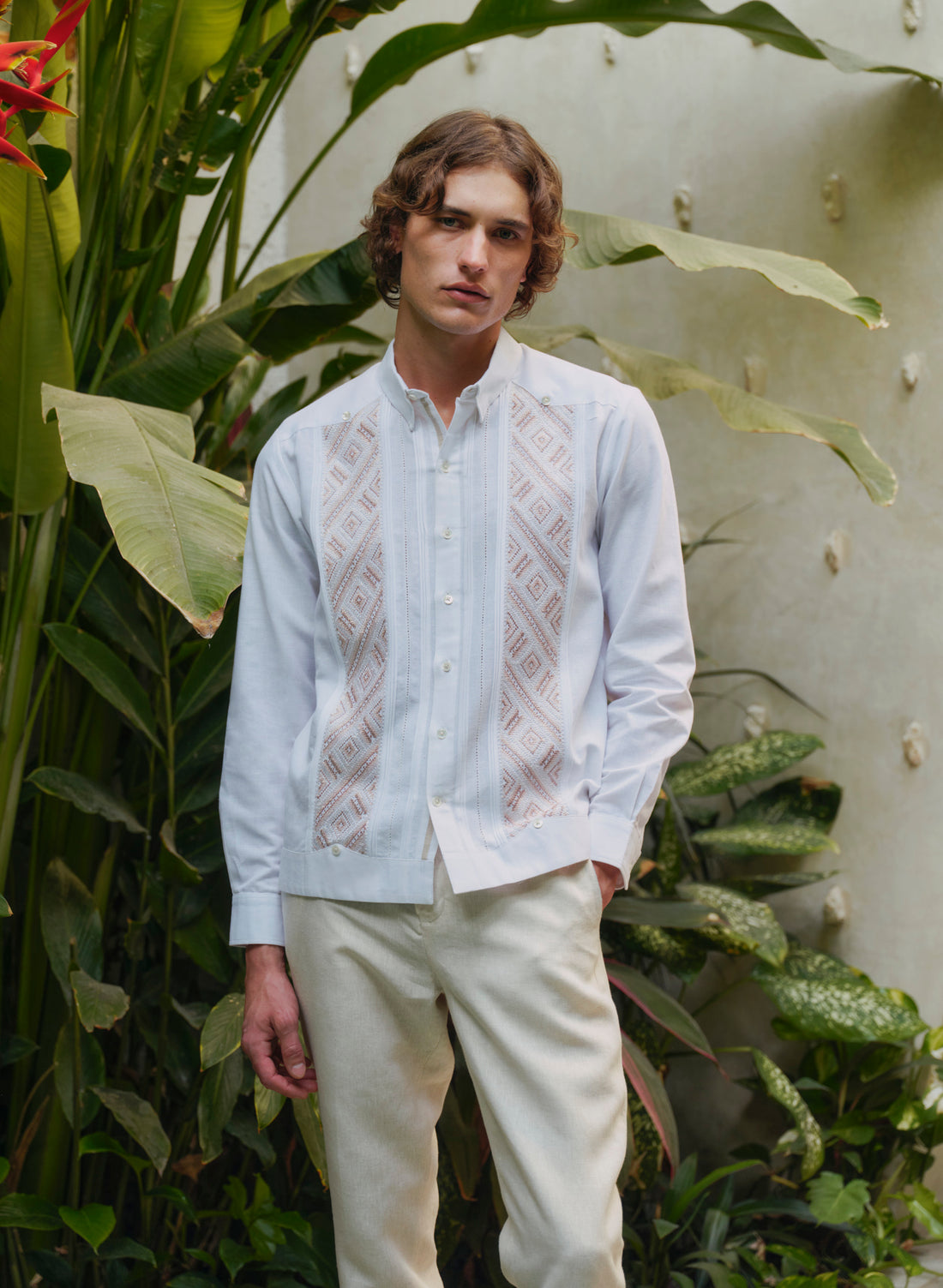 Guayabera Artesanal 100% Lino Cantil