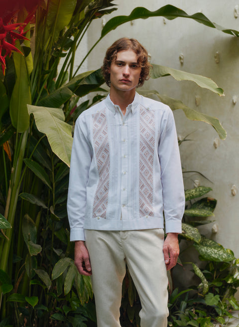 Guayabera Artesanal 100% Lino Cantil
