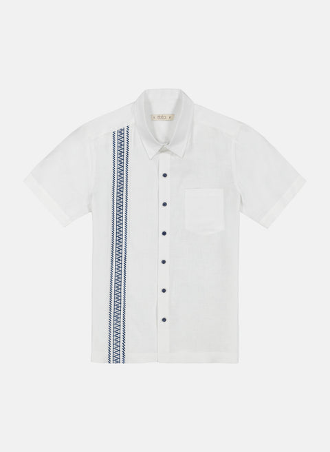 Guayabera manga corta Lino Algodón Nereo