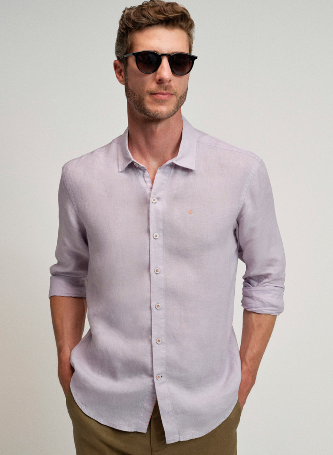 Camisa manga larga Lino Algodón Balem