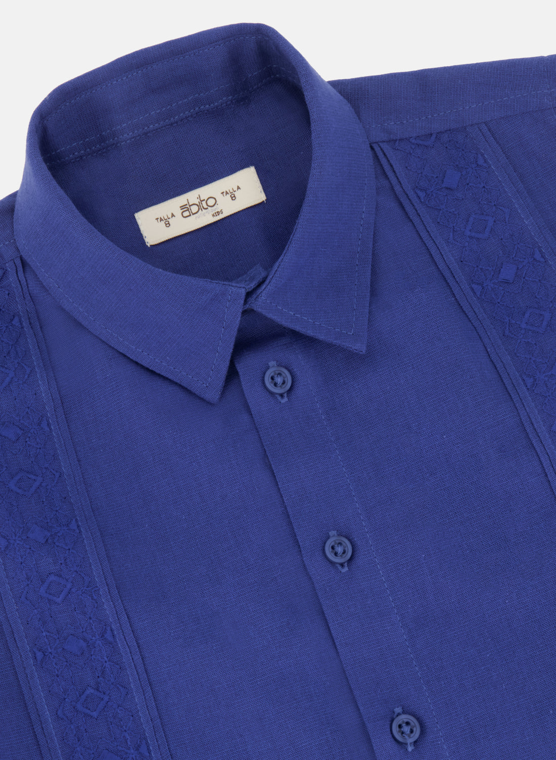 Camisa Guayabera Lino Algodón para niño Dinka