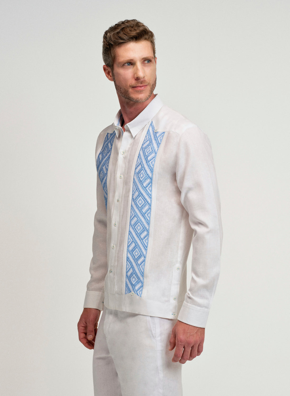 Guayabera Artesanal 100% Lino Cantil