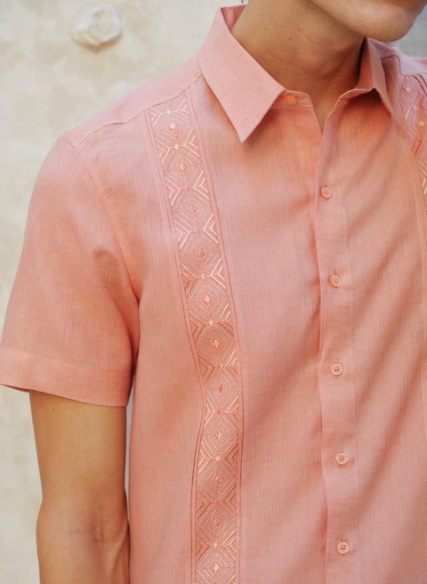 Guayabera Manga Corta Lino Algodón Kirio