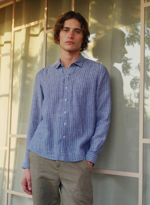 Camisa manga larga 100% Lino Balem TX