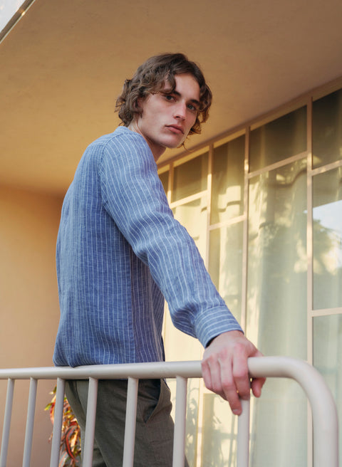 Camisa manga larga 100% Lino Balem TX