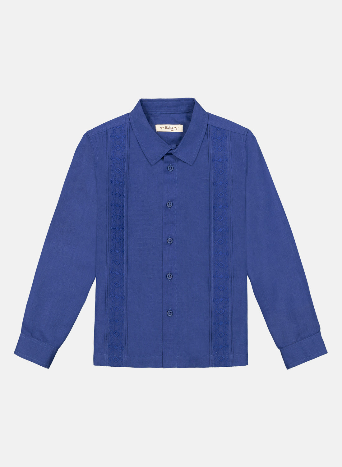 Camisa Guayabera Lino Algodón para niño Dinka