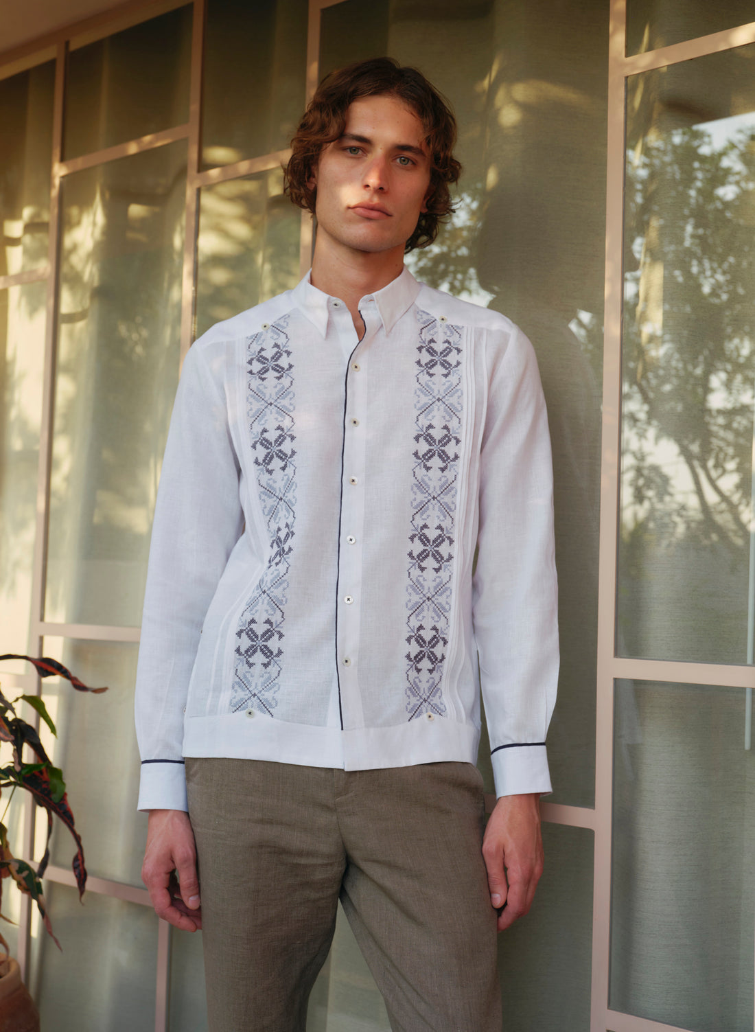 Guayabera 100% Lino Bleiner