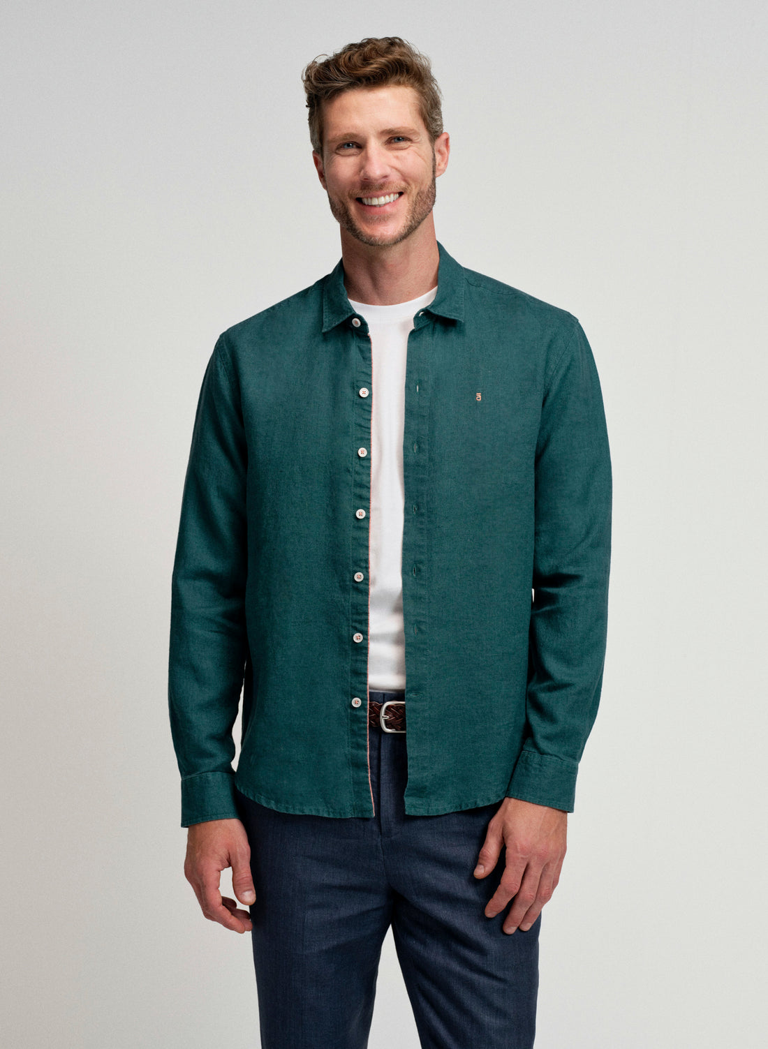 Camisa manga larga Lino Algodón Balem