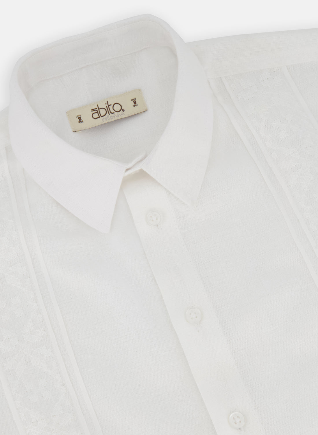 Camisa Guayabera Lino Algodón para niño Peal