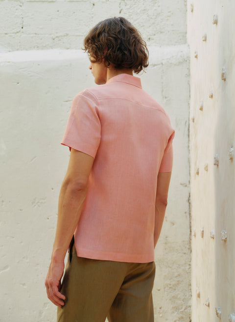 Guayabera Manga Corta Lino Algodón Kirio