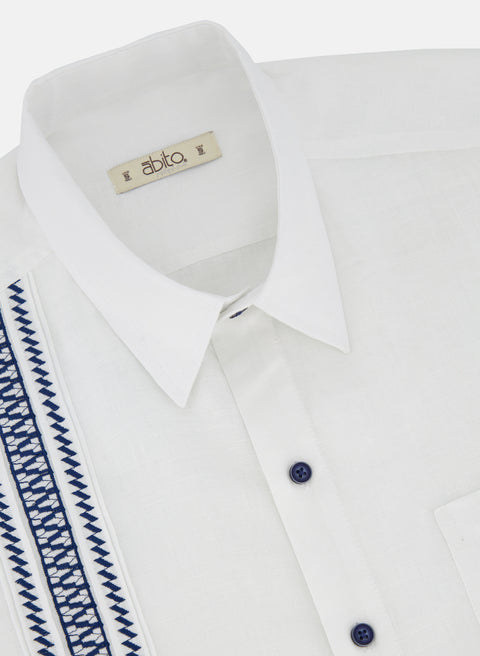 Guayabera manga corta Lino Algodón Nereo