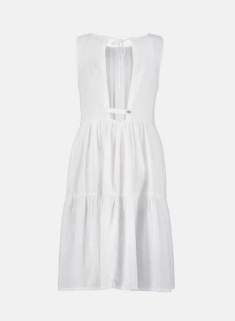 Vestido Largo Lino Algodón Blush