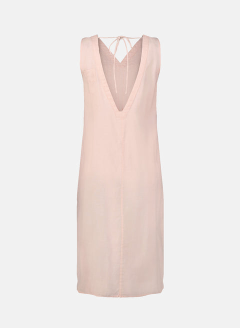 Vestido Corto Lino Algodón Ciclada