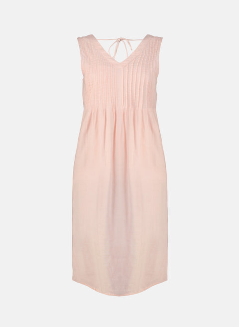 Vestido Corto Lino Algodón Ciclada