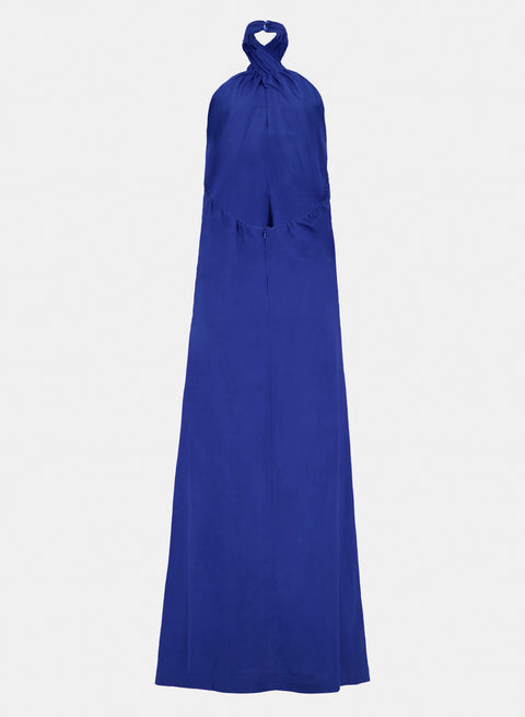 Vestido Largo Lino Algodón Indigo