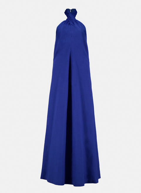 Vestido Largo Lino Algodón Indigo
